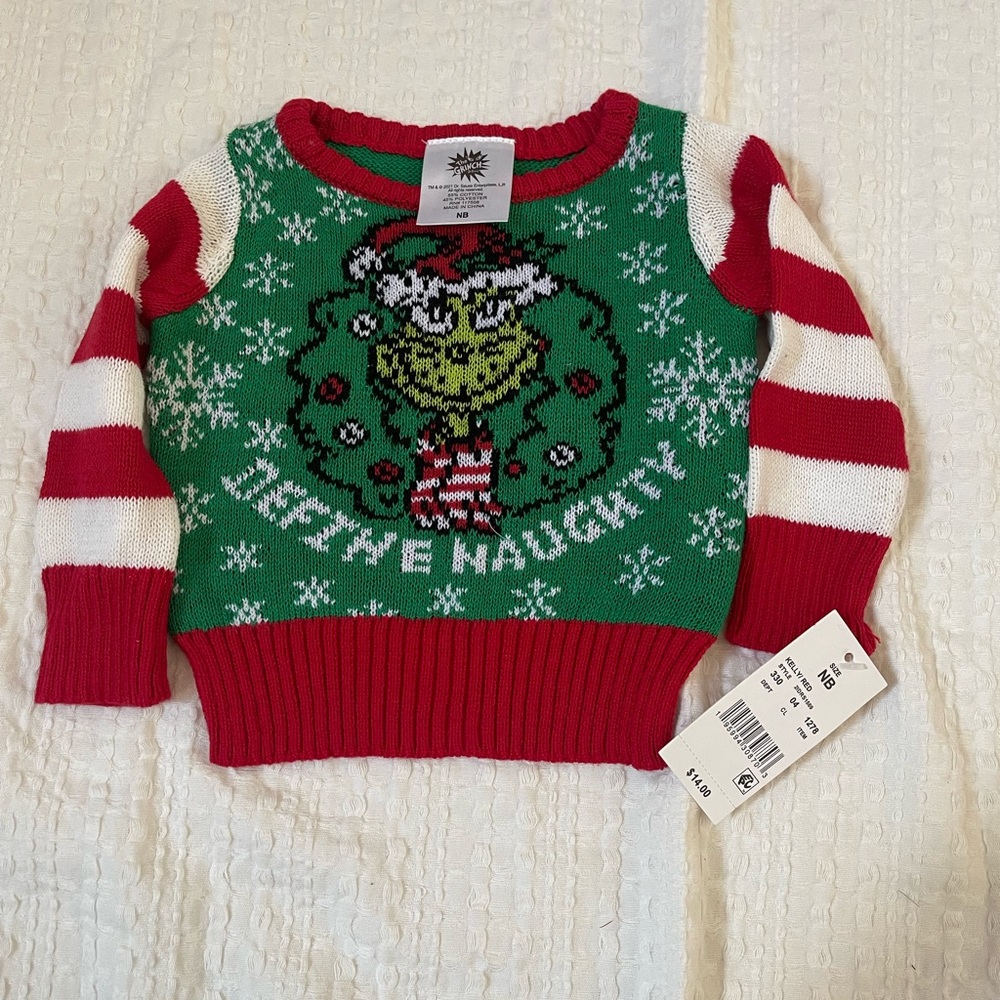 NWT Grinch ugly Christmas sweater